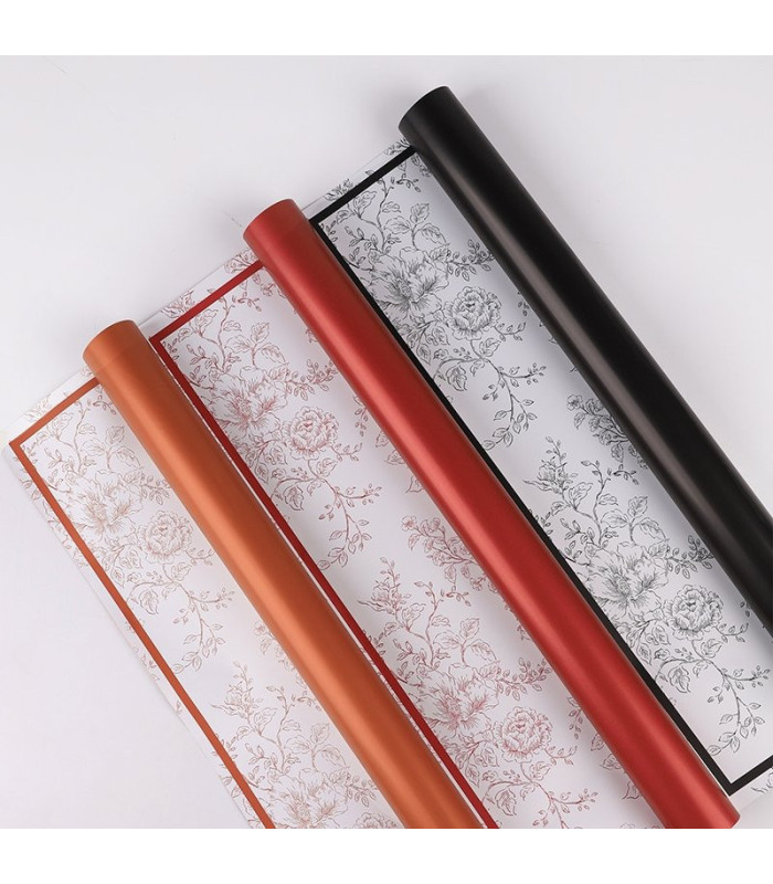 PAPEL COREANO BORDES Y FLORES 57CM 20PCS