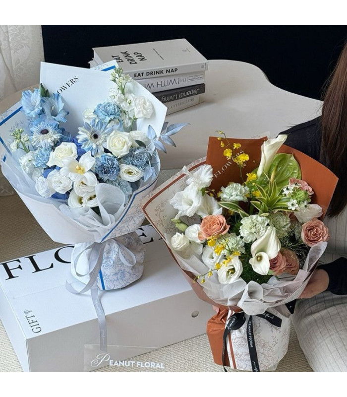 PAPEL COREANO BORDES Y FLORES 57CM 20PCS