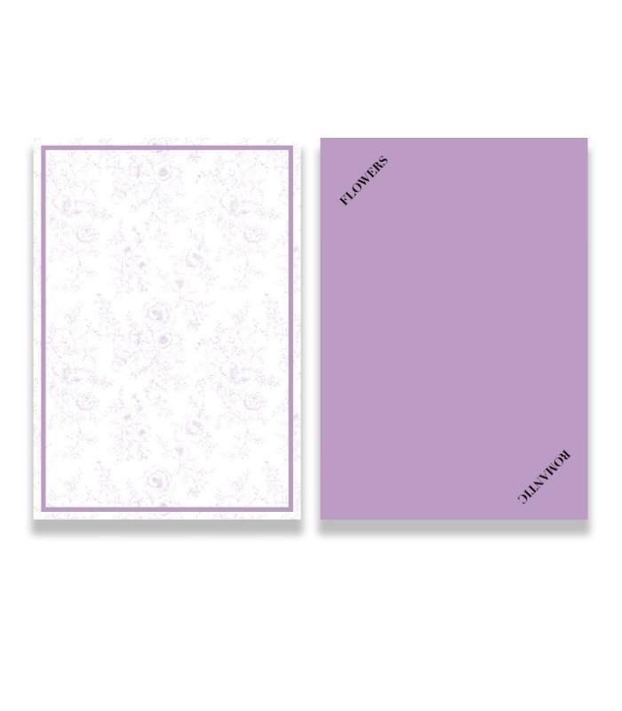 PAPEL COREANO BORDES Y FLORES 57CM 20PCS