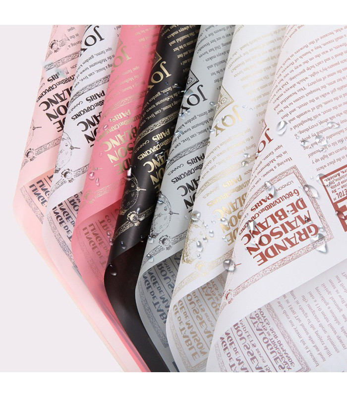 PAPEL COREANO ESTAMPADO PERIODICO 57CM 20PCS