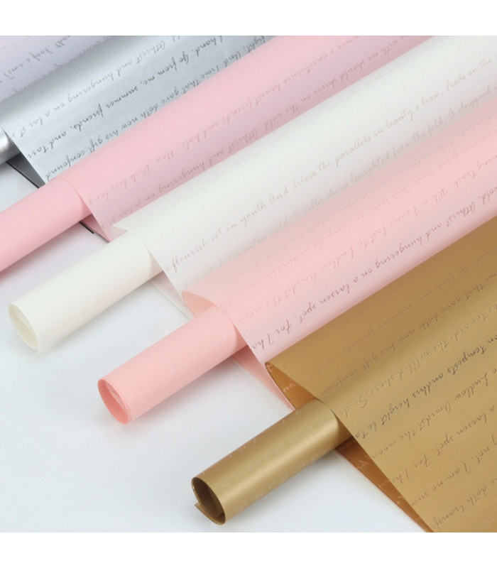 PAPEL COREANO ESTAMPADO LETRA 57CM 20PCS