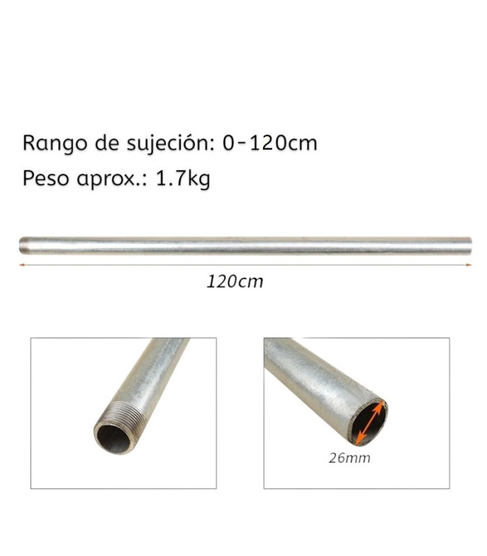 TUBO GALV 3/4 1.2M PARA PRENSA