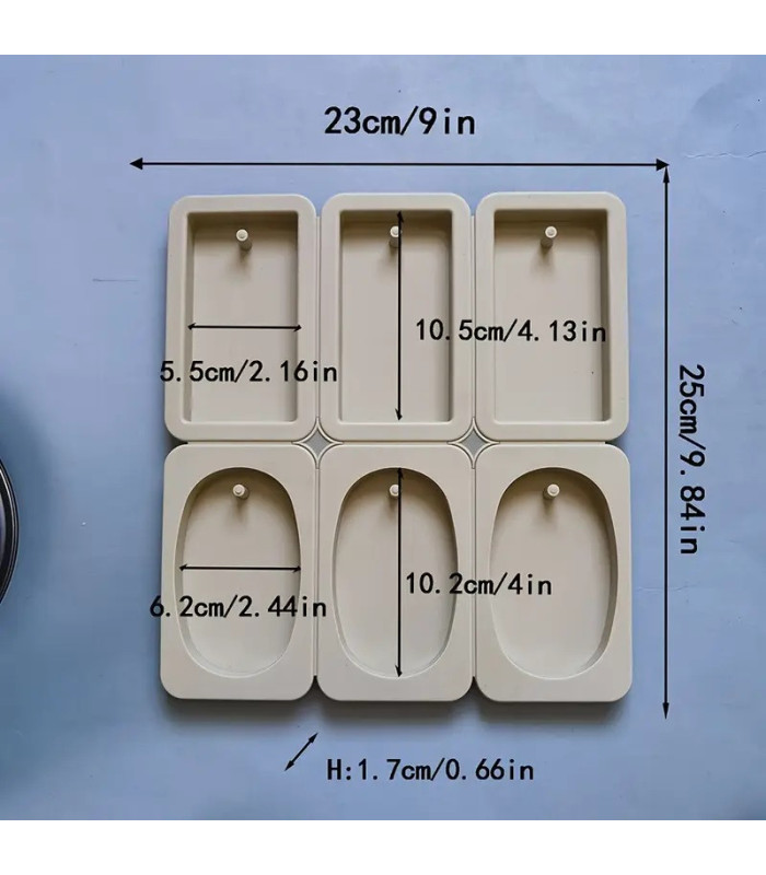 MS COLGANTE CON AGUJERO 6DIV 25x23CM