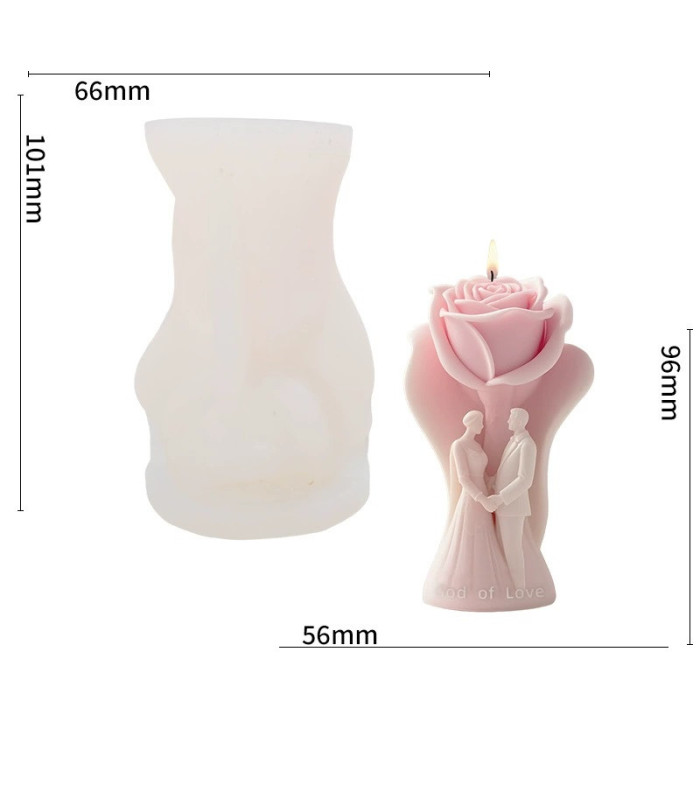 MS PAREJA Y ROSA 66x101MM