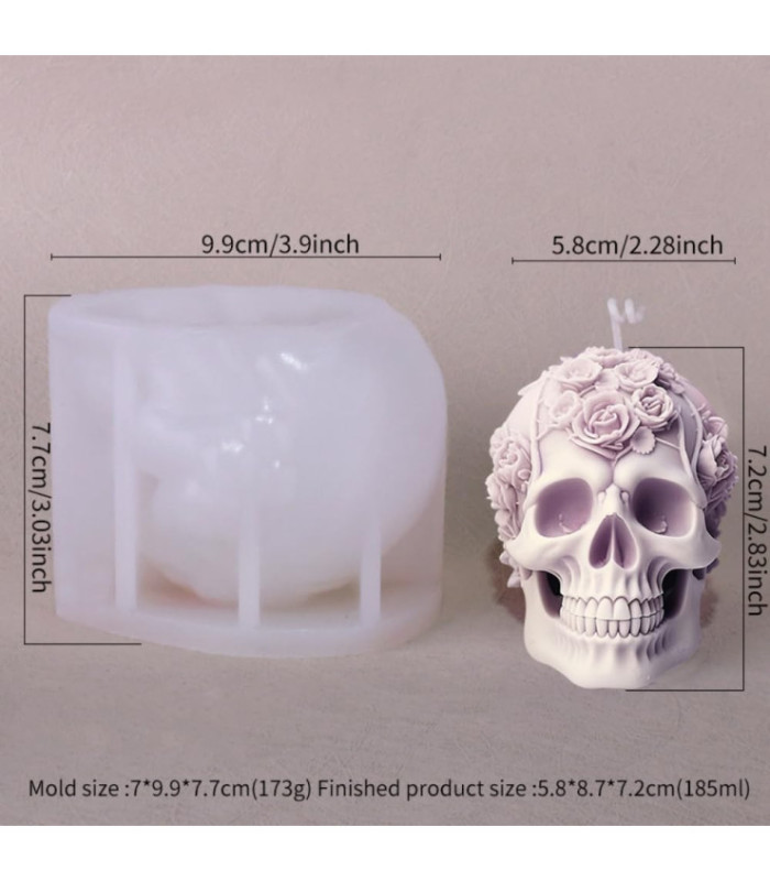 MS CALAVERO CON ROSAS 77x99MM