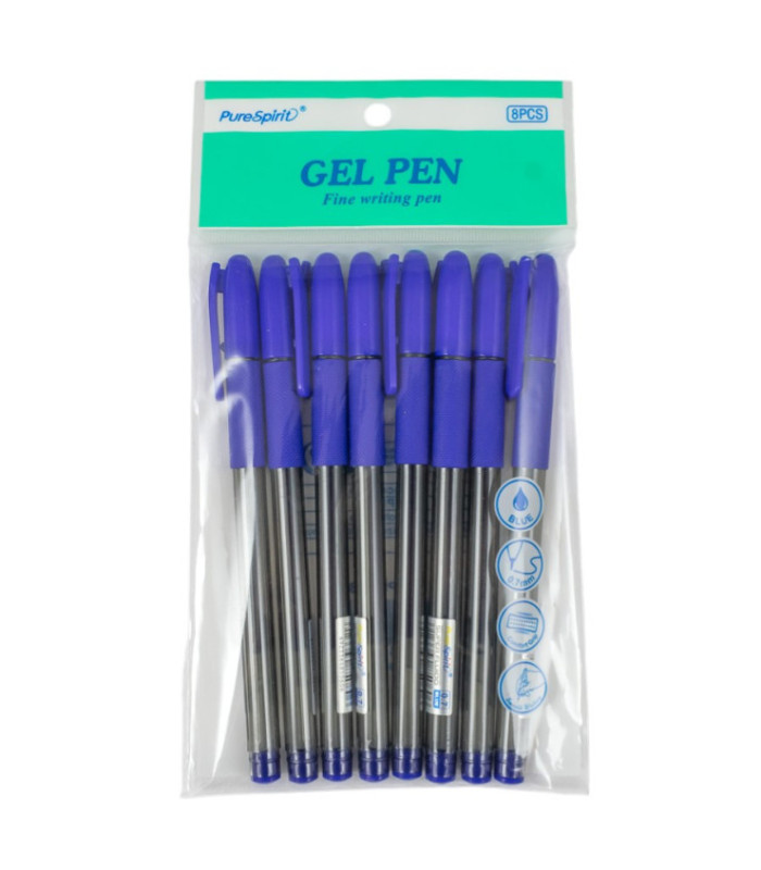 BOLIGRAFO DE GEL 0.7MM 8PCS