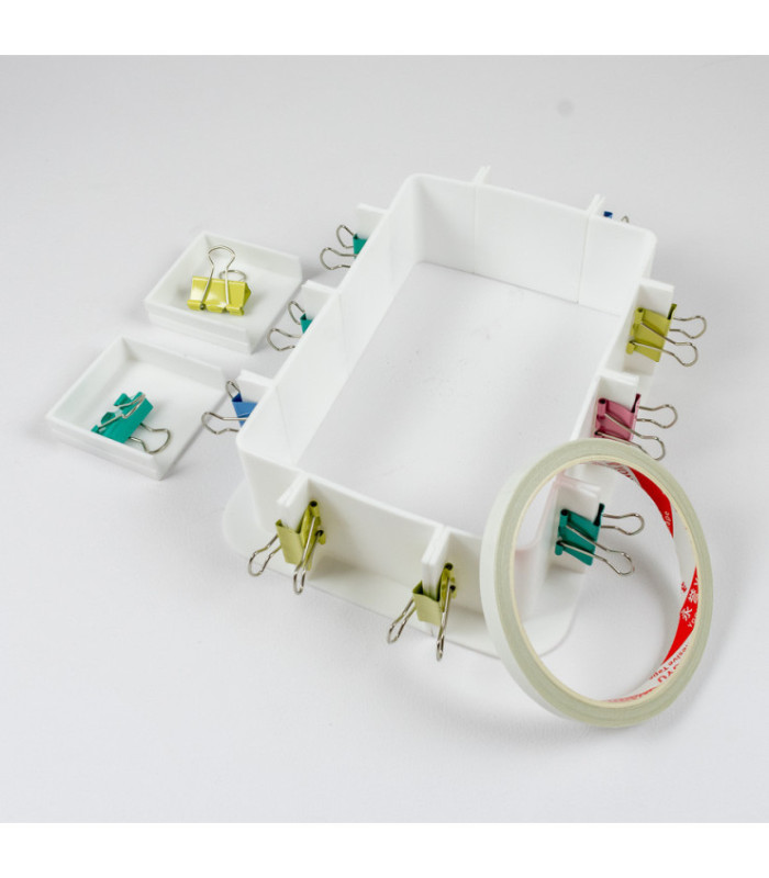 CARCASA DE MOLDE AJUSTABLE P/ SILICONA O RESINA