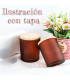FRASCO CILINDRICO MARRON 200ML 8.4x7CM