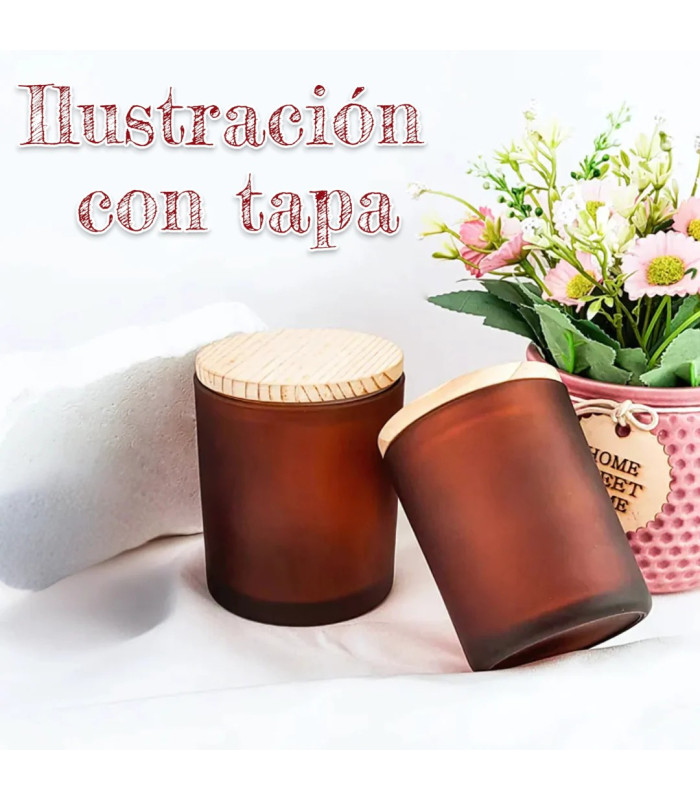 FRASCO CILINDRICO MARRON 200ML 8.4x7CM