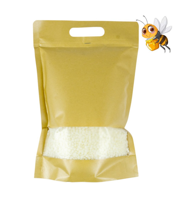 CERA DE ABEJA 1KG NATURAL BLANQUEADO