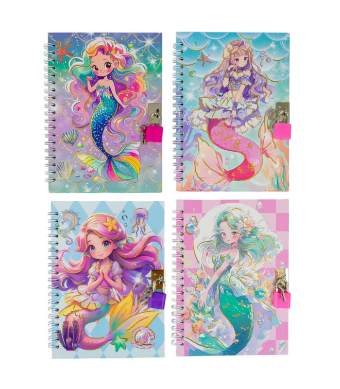 Diario personal con candado 18x13.5cm