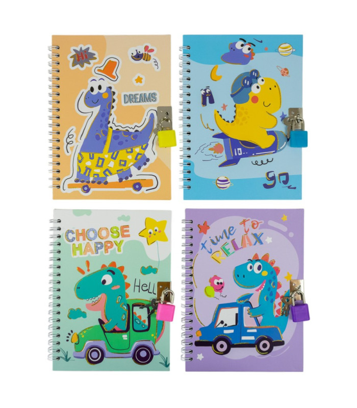 Diario personal con candado 18x13.5cm