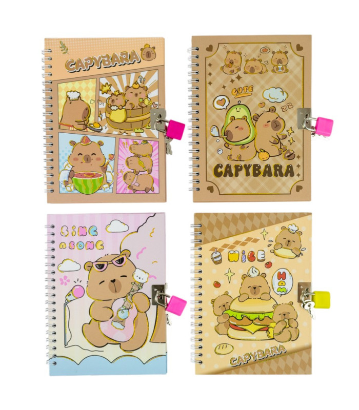 Diario personal con candado 18x13.5cm