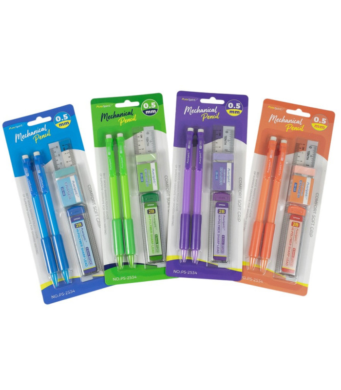 SET DE PORTAMINA CON BORRADOR 5PCS