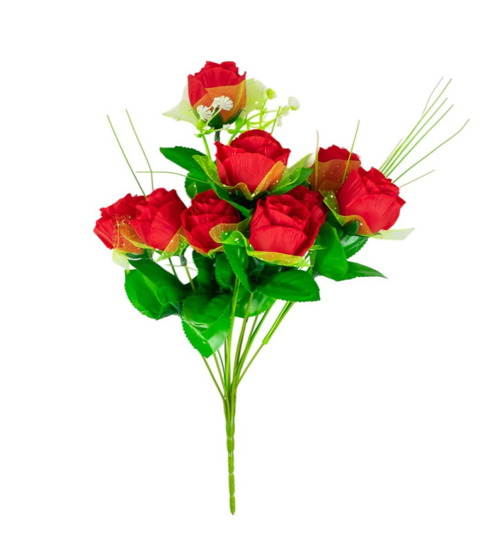 FLOR CON TUL 10 CABEZA