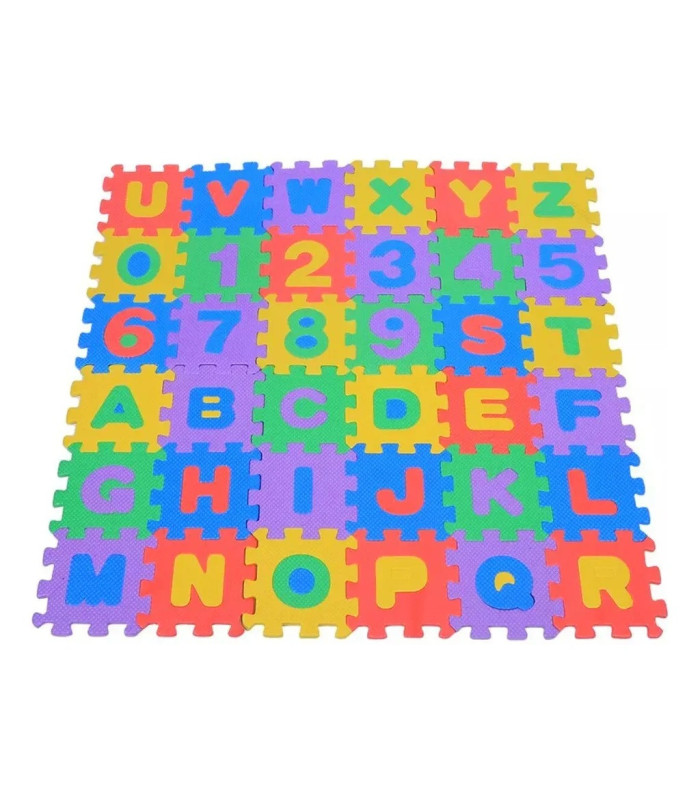 ALFOMBRA GOMA EVA CON NUMERO 6PC 32x22CM