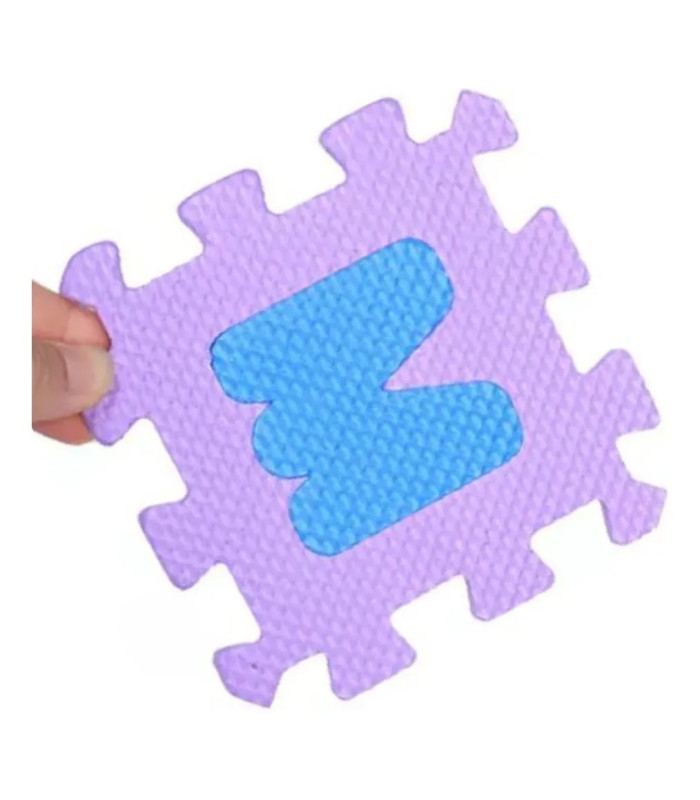 ALFOMBRA GOMA EVA CON NUMERO 6PC 32x22CM