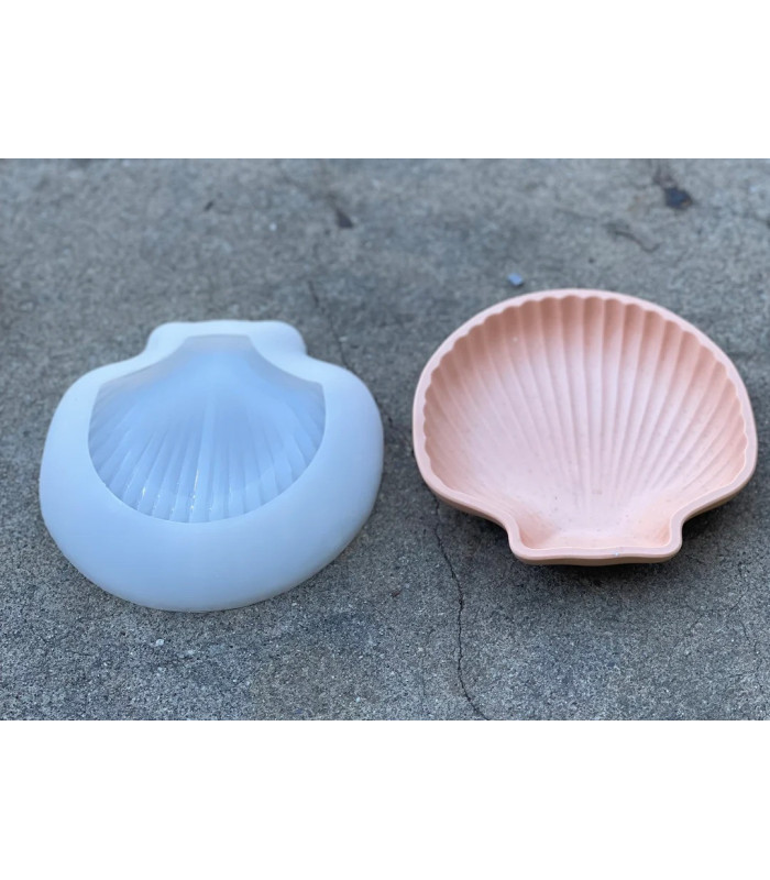 Molde de silicona bandeja concha de mar 15x14cm