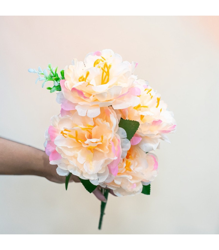 FLOR PEONIA 7 CABEZA