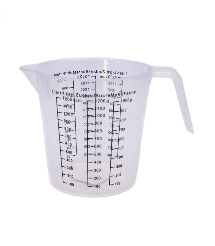 Jarra medidora de plástico 1000ml