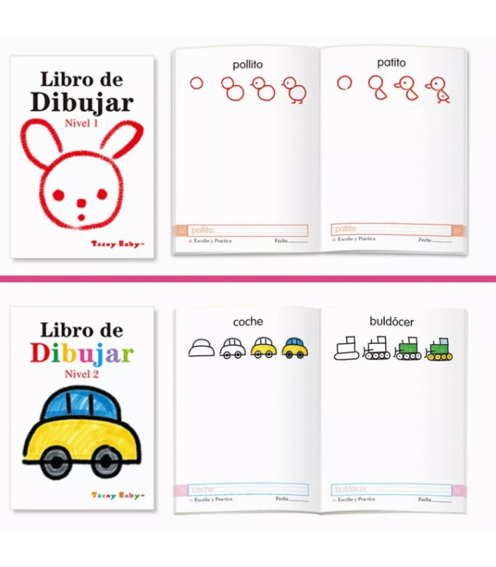 Libro para pintar nivel 1,2,3