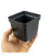 Plantera de plastico negro 8x7cm