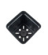 Plantera de plastico negro 8x7cm