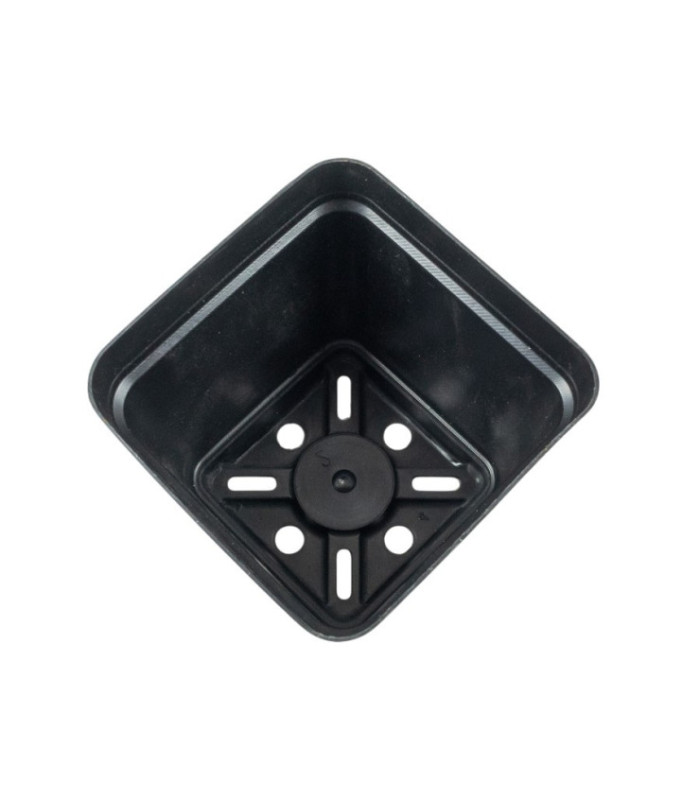Plantera de plastico negro 8x7cm