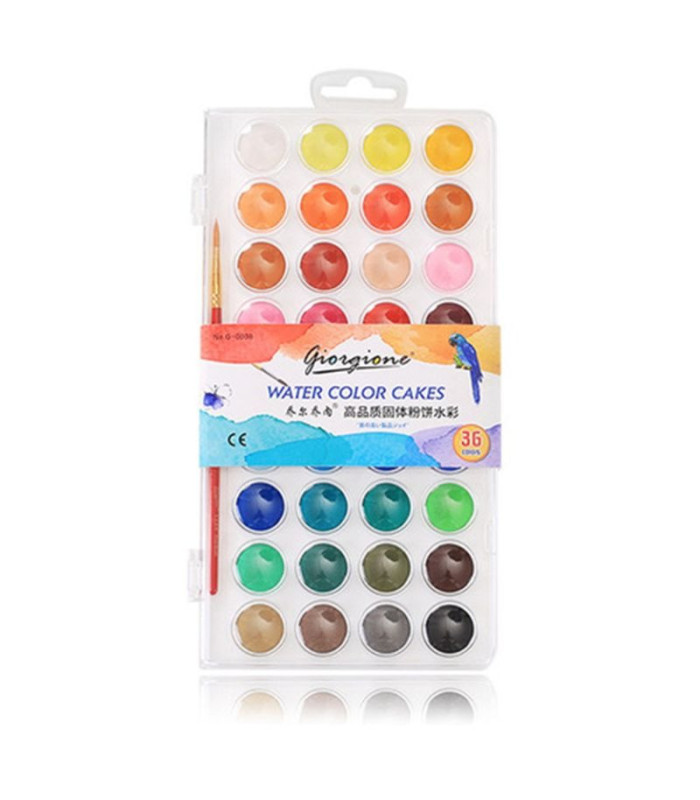 Pintura acuarela 36 colores GIORGIONE 52134
