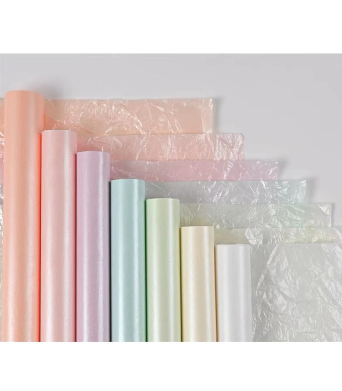 Papel coreano nacarado 50cm 20 hojas