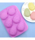 MOLDE SILICONA HUEVO PASCUA 6 DIVISIONES
