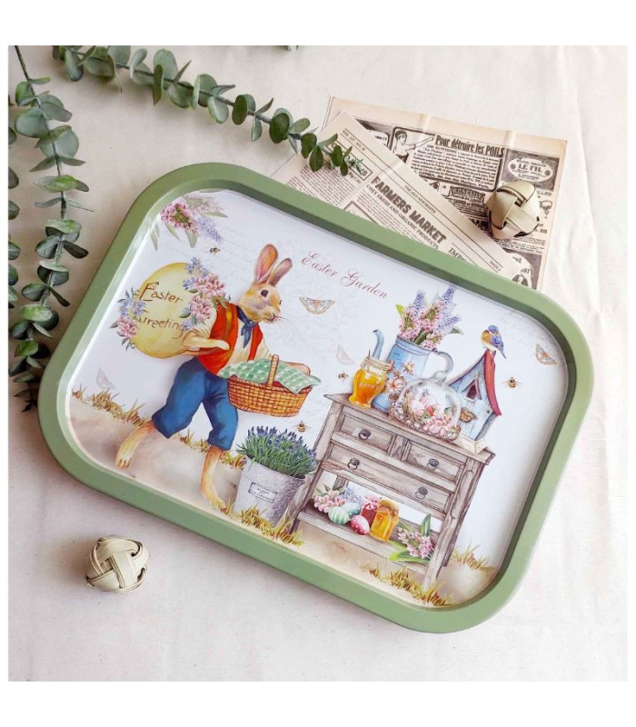 BANDEJA RECTANGULAR PASCUA 35x23.5CM