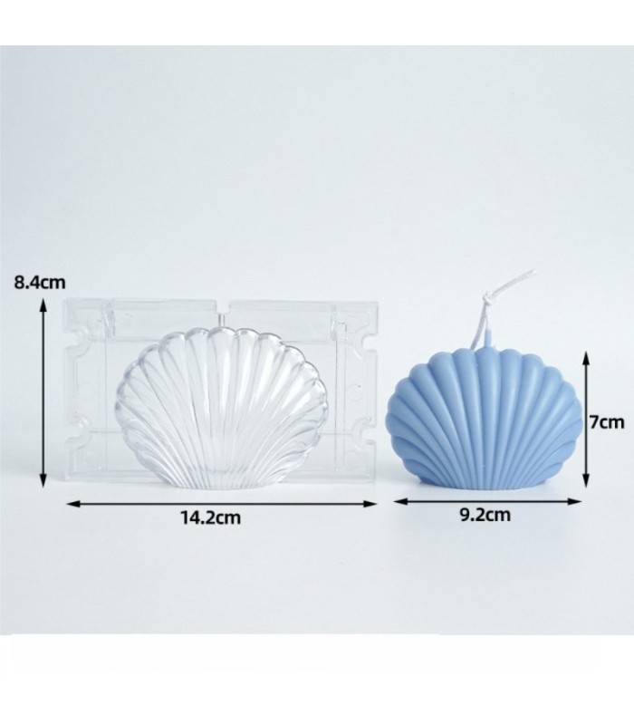 Molde acrílico concha de mar 14.2x8.4cm