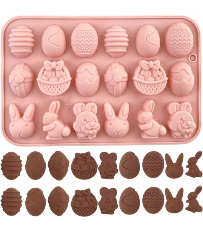 MOLDE DE SILICONA PASCUA 19x12.5CM