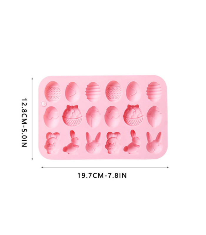 MOLDE DE SILICONA PASCUA 19x12.5CM