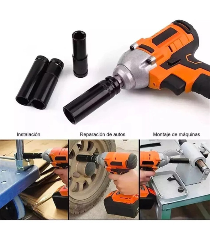 JUEGO TUBO DE IMPACTO PROFUNDO 1/2 4-24MM 10PCS