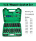 JUEGO TUBO DE IMPACTO 1/2 8-32 78MM 22PCS