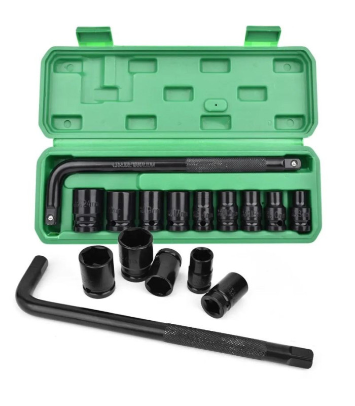 JUEGO TUBO DE IMPACTO 1/2 8-24 38MM 10PCS