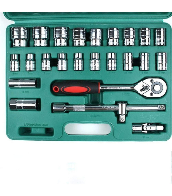 JUEGO DE LLAVE TUBO 1/2 37PCS G70345