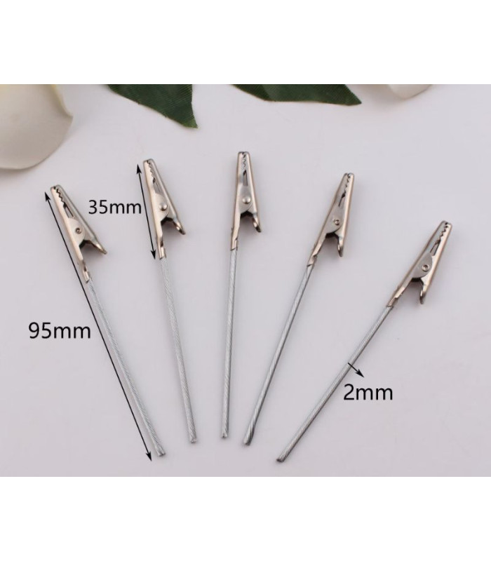 PINZA COCODRILO SUJETADOR METALICO 95MM