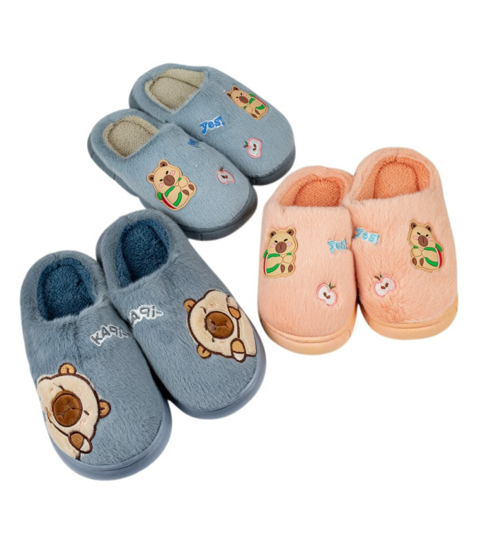 PANTUFLA INFANTIL Y ADULTO CAPYBARA
