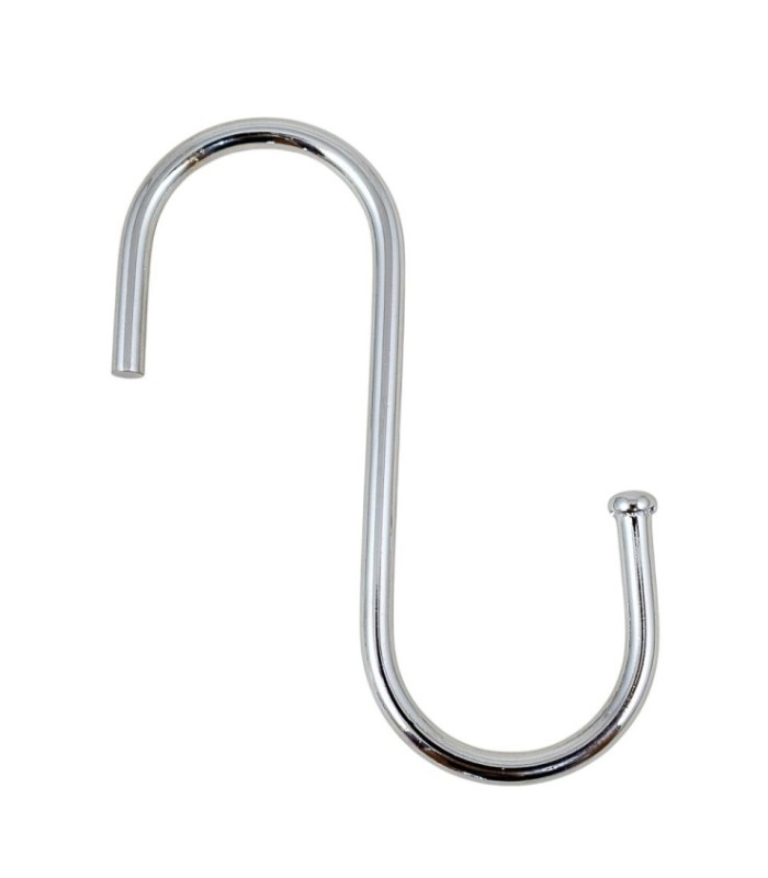 GANCHO METALICO TIPO S 10PC 7CM