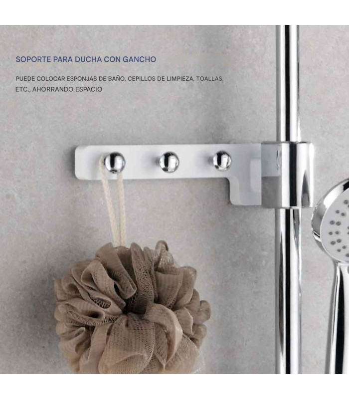 SET DUCHA COLUMNA CROMADO GANCHO MONOCOMANDO