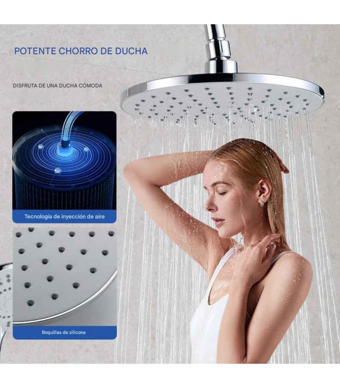 SET DUCHA COLUMNA CROMADO MONOCOMANDO