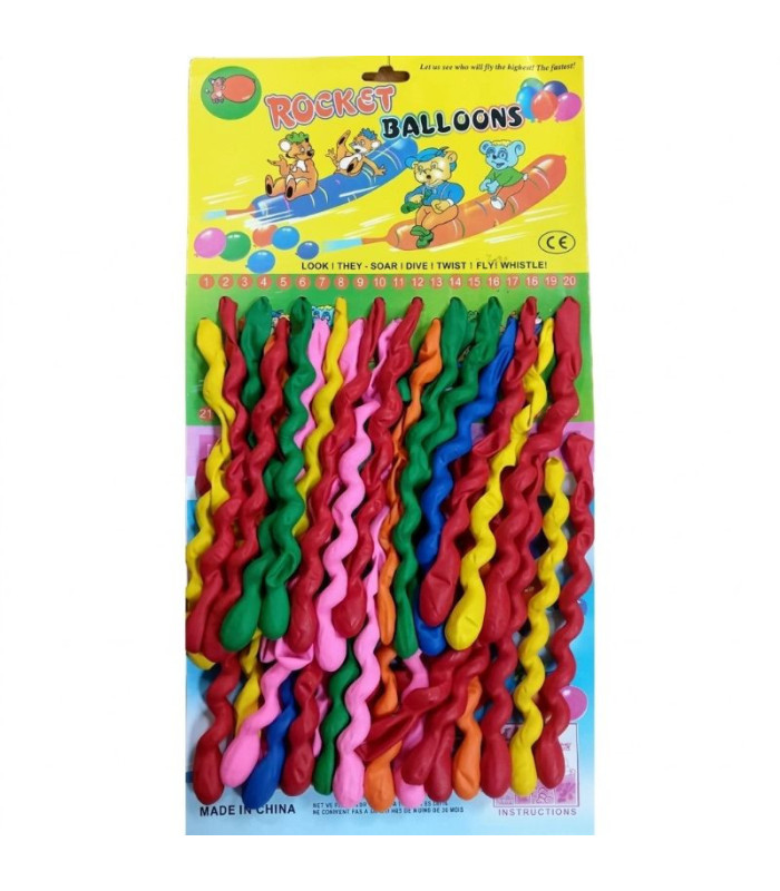 GLOBO TORNEADO 40PC CARTON