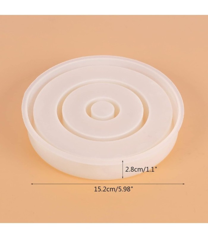 Molde de silicona porta vela 152mm