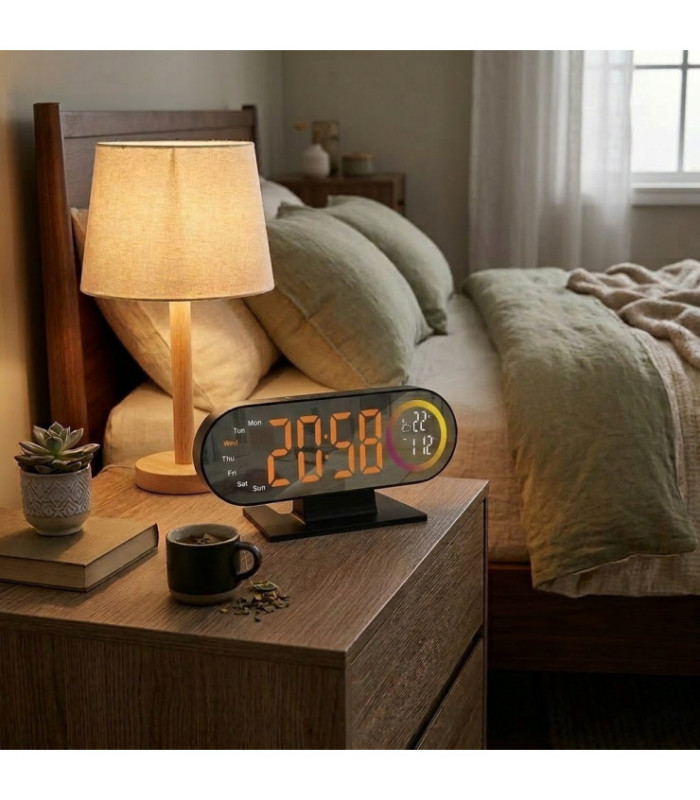 RELOJ DESPERTADOR DIGITAL DS-3827LW