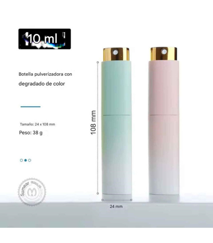 ATOMIZADOR DE VIDRIO P/ RECARGA DE PERFUME 10ML