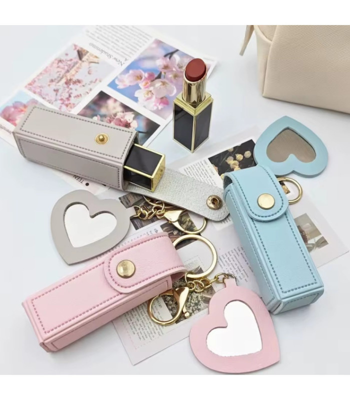 LLAVERO PORTA LABIAL CON ESPEJO