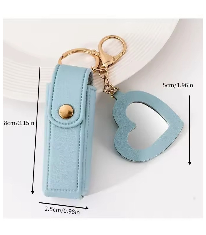 LLAVERO PORTA LABIAL CON ESPEJO